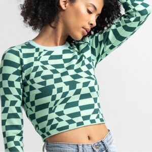 RSQ long sleeve cropped tee